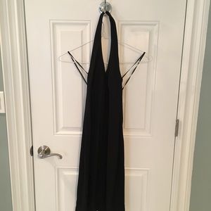 City triangles basic black halter dress small